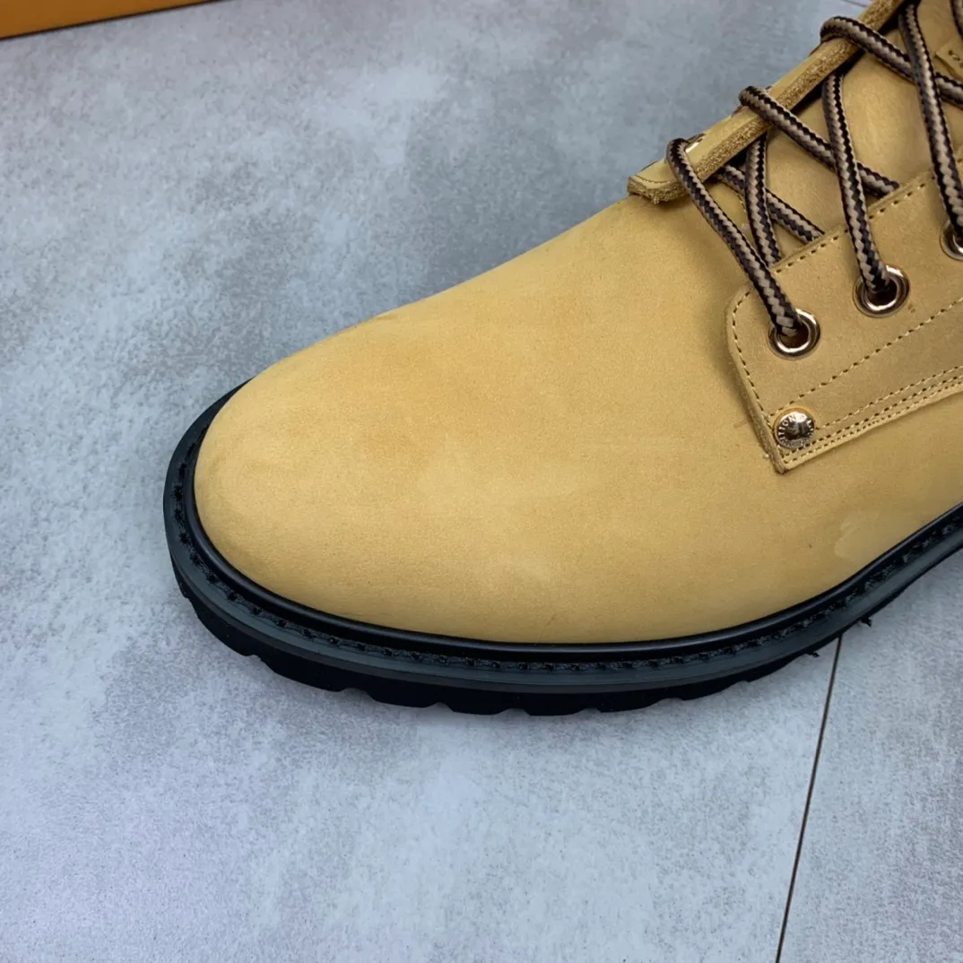 Men's men's shoes 💰P620💰【New】🆘Water-dyed cow lining LV Louis Vuitton business high-top leather shoes, made of original imported Italian 🇮🇹 calfskin, full cowhide lining, carefully handmade by professional shoemakers, the original version is specially designed for wear-resistant outsole. Standard code 38-44 3⃣️color🉑️choice
